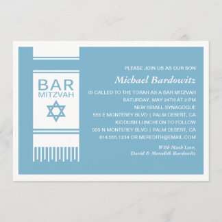 Convite Simples para Mitzvah Bar