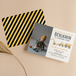 Convite Simples Partido de Bombeiros de Aniversário de Con