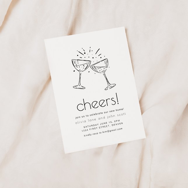 Convite Simples Partido do Aquecimento Doméstico Moderno C (Criador carregado)