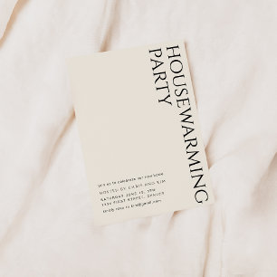 Convite Simples Partido para o Aquecimento Doméstico Moder