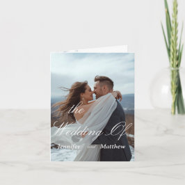 Convite Simples Personalizado para Casamento Moder