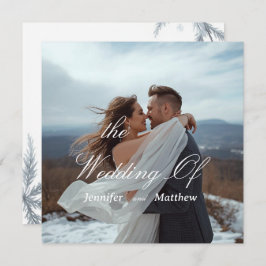 Convite Simples Personalizado para Casamento Moder