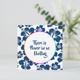 Convite Simples Projeto de Celebração Floral da Herança AA