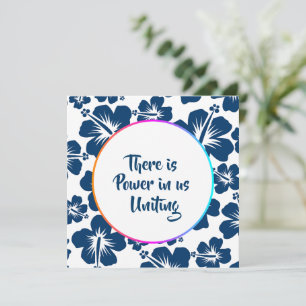 Convite Simples Projeto de Celebração Floral da Herança AA