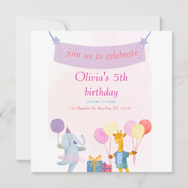 Convite Simples Salvar A Placa Date (Frente)