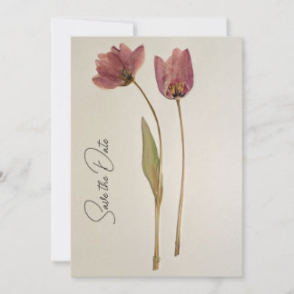 Convite Simples Save the Date de Flor Silvestre