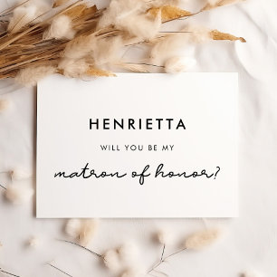 Convite Simples, será minha mãe de honra