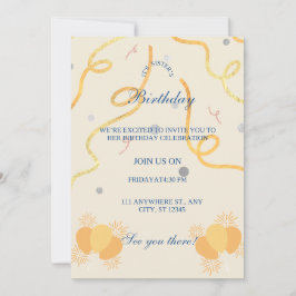 convite simples Tamanho: 5" x 7"