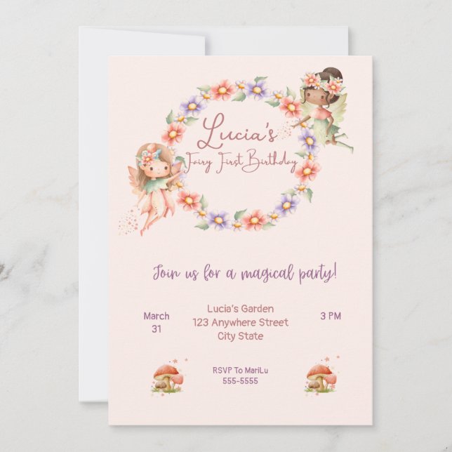 Convite Simples, Tamanho: 5" x 7", Papel: Assinatu (Frente)