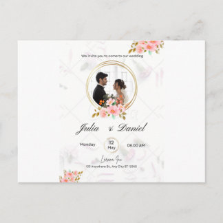 Convite Simples, Tamanho: 5" x 7", Papel: Matte,