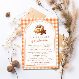 Convite Simples Toque No Chá de fraldas De Rolamento De Ci