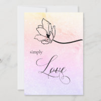 "SIMPLESMENTE AMOR Pastel Floral Wedding Luna Conv