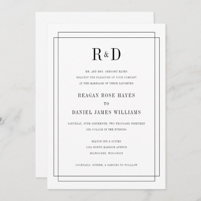 Convite simplesmente apaixonado (Frente/Verso)