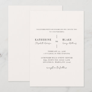 Convite Simplesmente Casamento com Champanhe Claro II