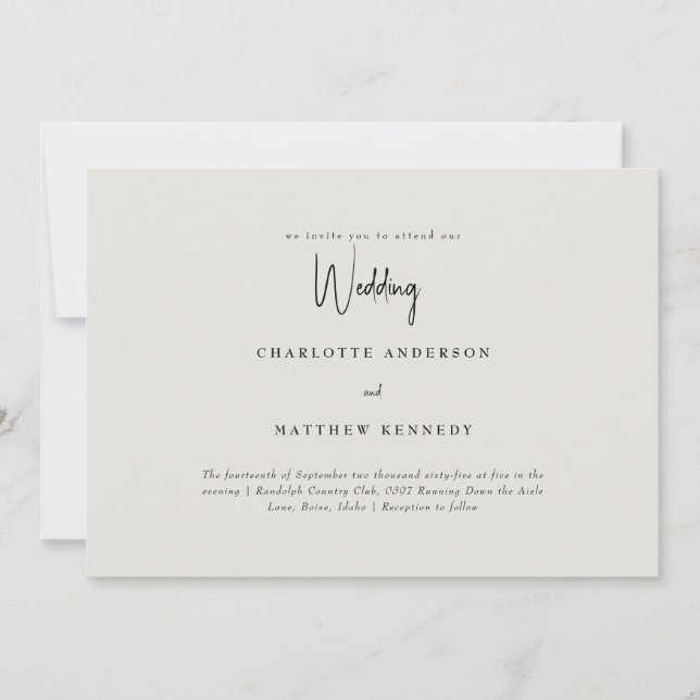 Convite Simplesmente Nossos Cremes Não Casamento De Pais (Frente)