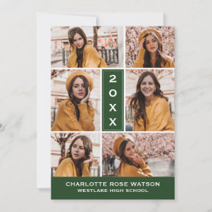 CONVITE SIMPLESMENTE O CHIC PHOTO COLLAGE GRADUATION INVIT