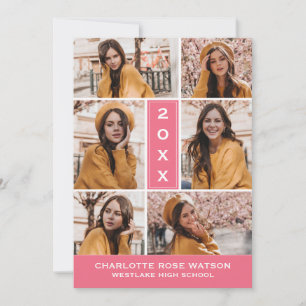 CONVITE SIMPLESMENTE O CHIC PHOTO COLLAGE GRADUATION INVIT
