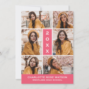 CONVITE SIMPLESMENTE O CHIC PHOTO COLLAGE GRADUATION INVIT