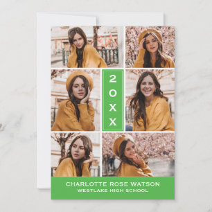 CONVITE SIMPLESMENTE O CHIC PHOTO COLLAGE GRADUATION INVIT