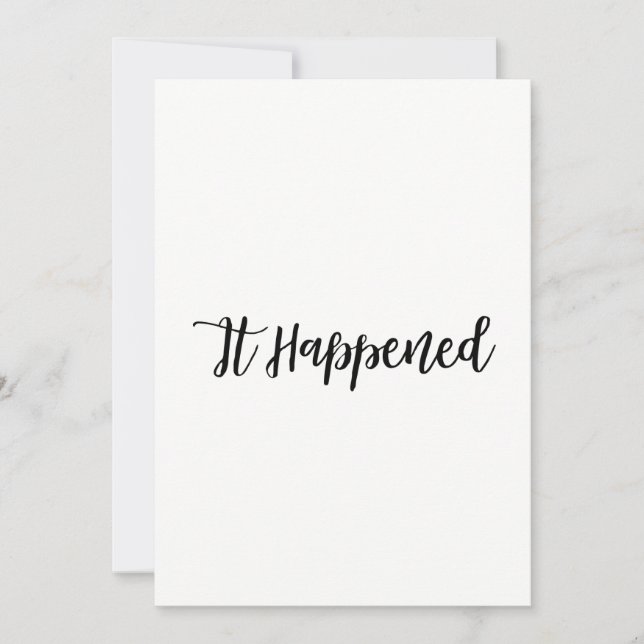 Convite Simplesmente Script Site de Casamento RSVP Recepçã (Frente)