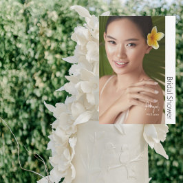 Convite Simplesmente Seu Chá de panela Fotográfico Moderno