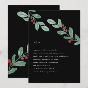 Convite Simplicidade de Feriado Casamento Greenery de Na