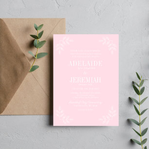 Convite Simplicidade Verdadeira 6 Casamento Floral de Prim