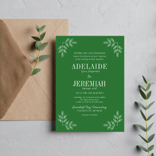 Convite Simplicidade Verdadeira 6 Meadow Floral Wedding