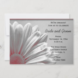 Convite Sinais vermelhos e Cinzas Festa de noivado