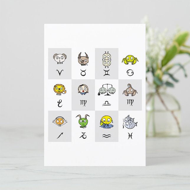 Convite Sinais Zodiosos Engraçados (Criador carregado)