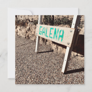 Convite sinal da calçada de galena