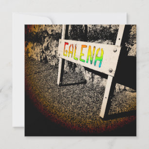 Convite sinal da calçada de galena