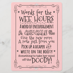 Convite Sinal da placa de atividade da Fralda Chá de frald