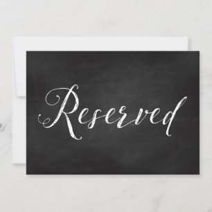 Convite Sinal de Assento / Mesa Reservada para Casamento 5