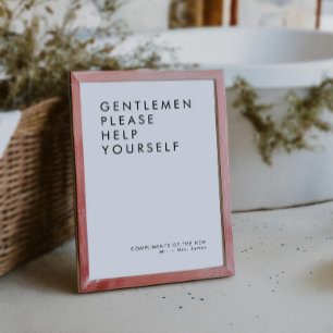 Convite Sinal de Banheira de Casamento Moderno