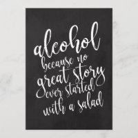 Sinal de Barato de Álcool de Casamento Bar