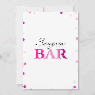 Convite Sinal de Barra de Sangria para Chá de Noiva   Conf