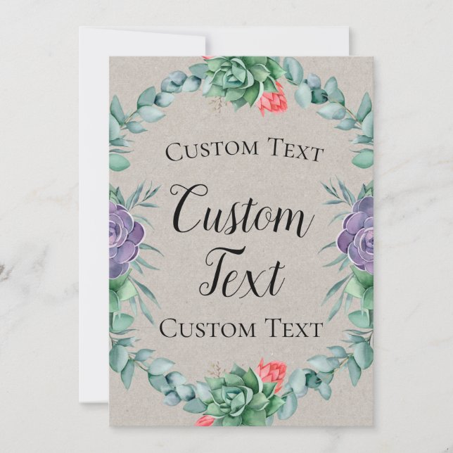 Convite Sinal de boas-vindas 5 x 7" (Frente)