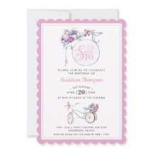 Sinal de Café Floral Rosa | Doce 16