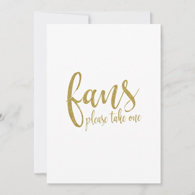 Convite Sinal de Casamento Acessível com Brilho em Dourado (Frente)
