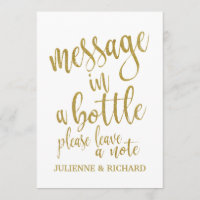 Sinal de Casamento Acessível Message in a Bottle G
