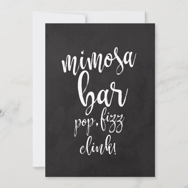 Convite Sinal de casamento acessível para quadro de giz do (Frente)