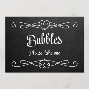 Convite Sinal de Casamento "Bolas" em Quadro Negro