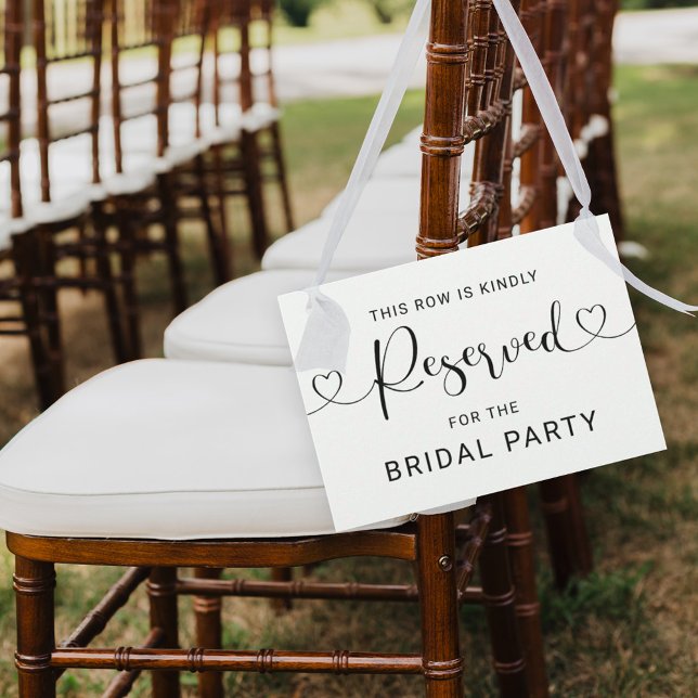 Convite Sinal de Casamento de Linha Reservada com Letra de (Criador carregado)