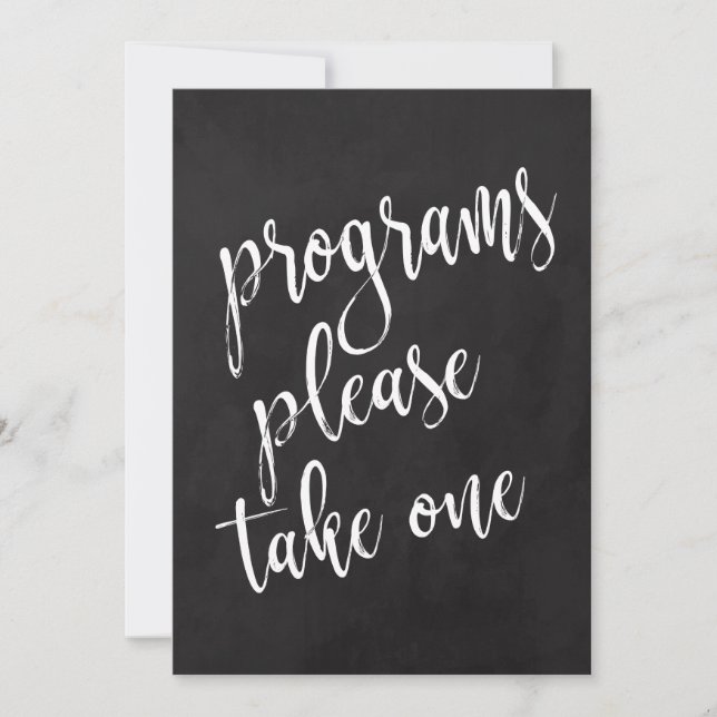 Convite Sinal de casamento de quadro-negro acessível (Frente)