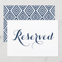 Sinal de Casamento Reservado com Caligrafia Modern
