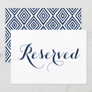 Convite Sinal de Casamento Reservado com Caligrafia Modern