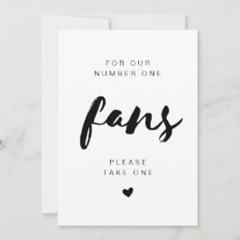 Convite Sinal de Casamento SAMMI Minimal Take A Fan