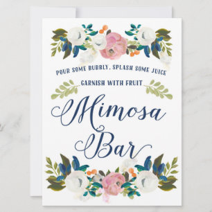 Convite Sinal de Chá de panela Mimosa
