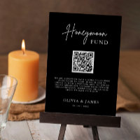 Sinal de Código QR do Fundo de Lua de Mel, Casamen